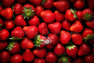 Avezano Strawberries Photography Backdrop Designed By Polly Ro Design-AVEZANO