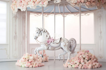 Avezano Carousel Theme Photography Backdrop Designed By Polly Ro Design