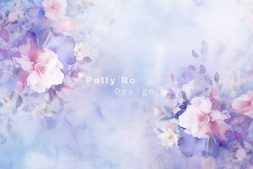 Avezano Art Flower Painting Photography Backdrop Designed By Polly Ro Design