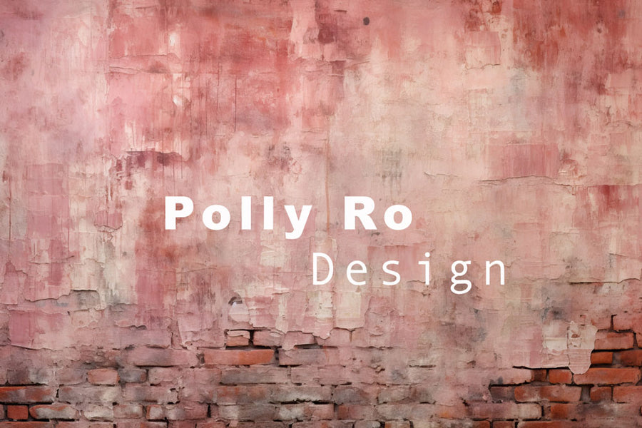 Avezano Pink Retro Walls Photography Backdrop Designed By Polly Ro Design