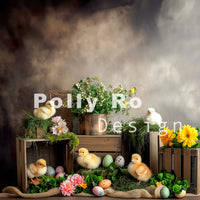 Avezano Easter Decorations 2pcs Set Backdrop Designed By Polly Ro Design