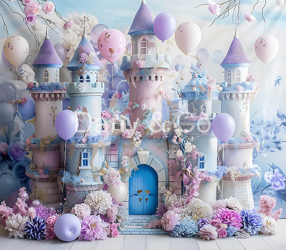 Avezano Flower Castles Digital Backdrop Designed By Elegant Dreams