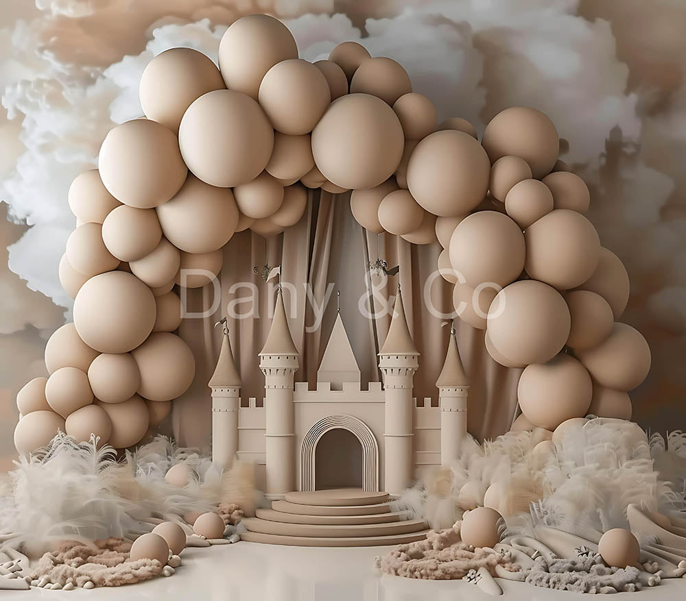 Avezano Beige Arch Balloon Backdrop Designed By Danyelle Pinnington