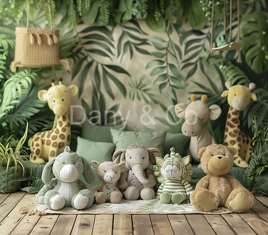 Avezano Animal Doll Digital Backdrop Designed By Elegant Dreams