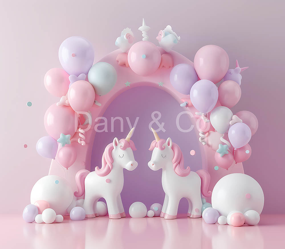 Avezano Balloon Arch Party Digital Backdrop Designed By Elegant Dreams