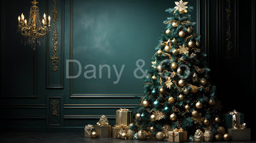 Avezano Christmas Tree and Presents Backdrop Designed By Danyelle Pinnington