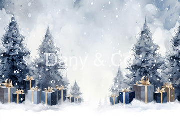 Avezano Winter Snow Day Christmas Backdrop Designed By Danyelle Pinnington