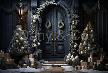 Avezano Christmas Snow and Tree Backdrop Designed By Danyelle Pinnington