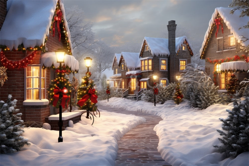 Avezano Christmas Town House Backdrop Designed By Danyelle Pinnington