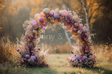 Avezano Balloons and Flowers Arch Backdrop Designed By Danyelle Pinnington