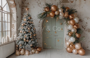 Avezano Christmas Tree and Balloons Backdrop Designed By Danyelle Pinnington