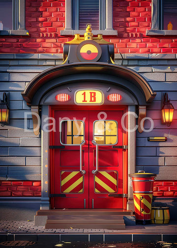 Avezano FireRed Door Photography Backdrop Designed By Danyelle Pinnington