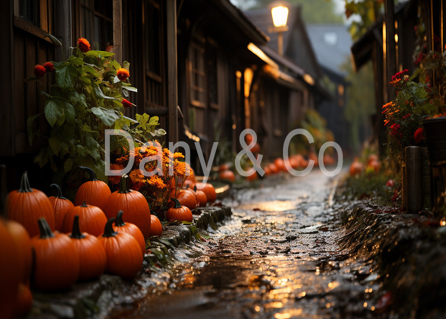 Avezano Autumn Roadside Pumpkin Backdrop Designed By Danyelle Pinnington