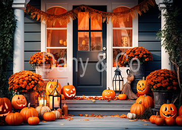 Avezano Autumn Halloween Pumpkin Backdrop Designed By Danyelle Pinnington