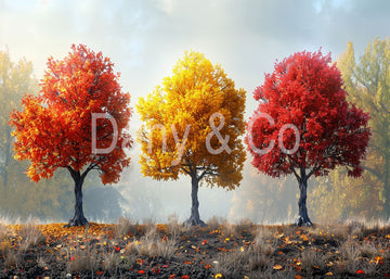 Avezano Autumn Three Trees Backdrop Designed By Danyelle Pinnington