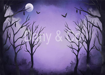 Avezano Halloween Purple Sky Backdrop Designed By Danyelle Pinnington