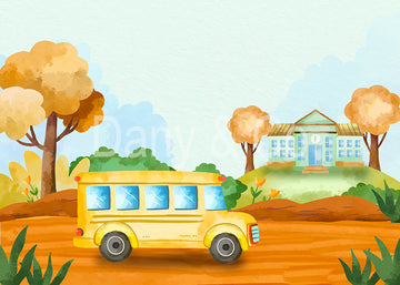 Avezano Back to school Bus Backdrop Designed By Danyelle Pinnington