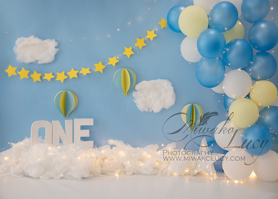 Avezano Birthday and Star Backdrop for Photography By Miwako Lucy Photography