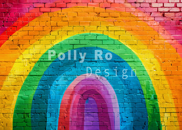 Avezano Rainbow Wall Photography Backdrop Designed By Polly Ro Design