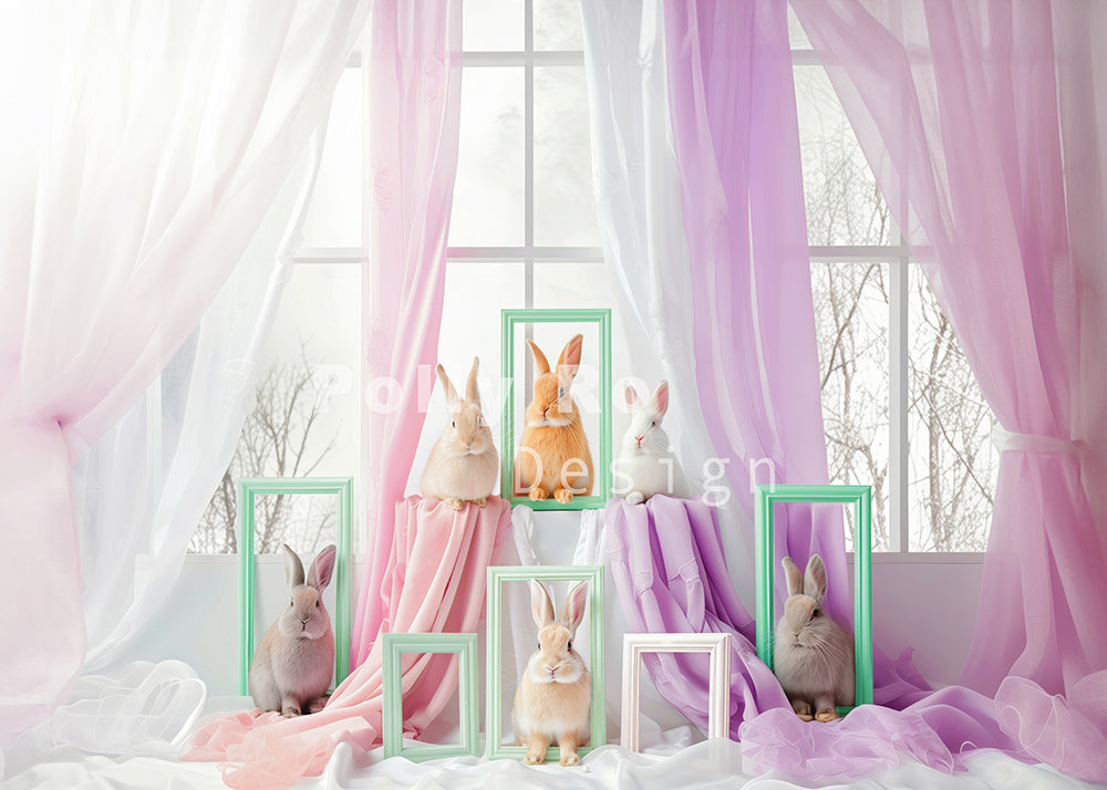 Avezano Easter Bunny Photography Backdrop Designed By Polly Ro Design