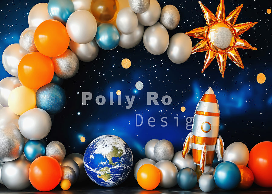 Avezano Space Star Theme Cakesmash Photography Backdrop Designed By Polly Ro Design