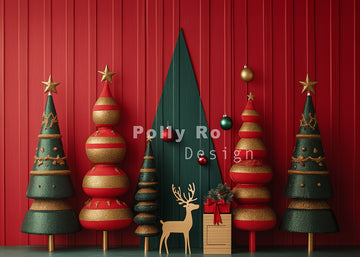 Avezano Christmas Theme Photography Backdrop Designed By Polly Ro Design