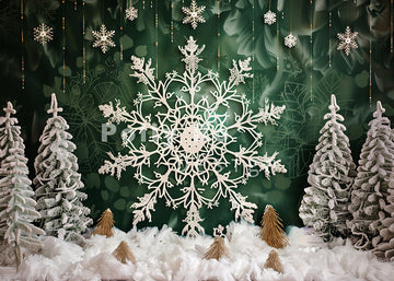 Avezano Christmas Snowflake Photography Backdrop Designed By Polly Ro Design