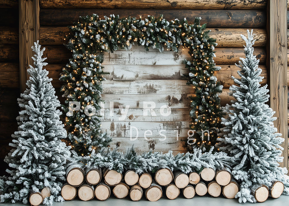 Avezano Christmas Tree Wood Factory Photography Backdrop Designed By Polly Ro Design