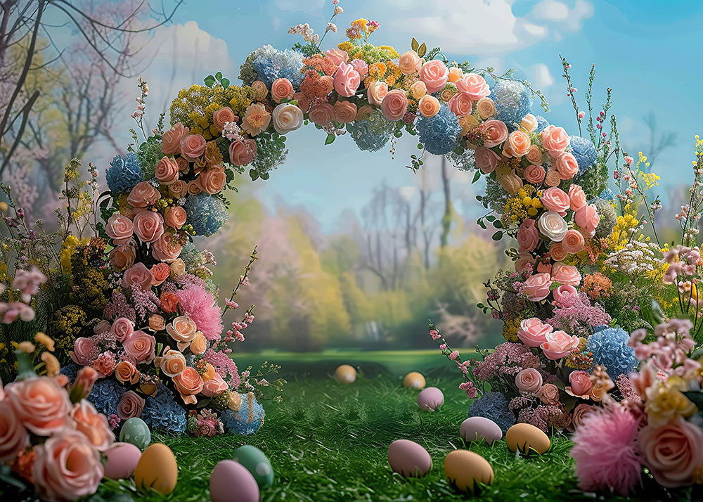 Avezano Easter Flower Arch 2 pcs Set Backdrop