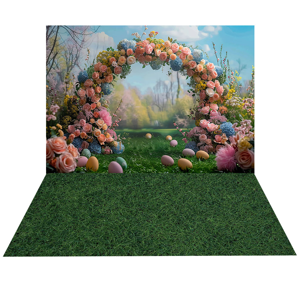 Avezano Easter Flower Arch 2 pcs Set Backdrop