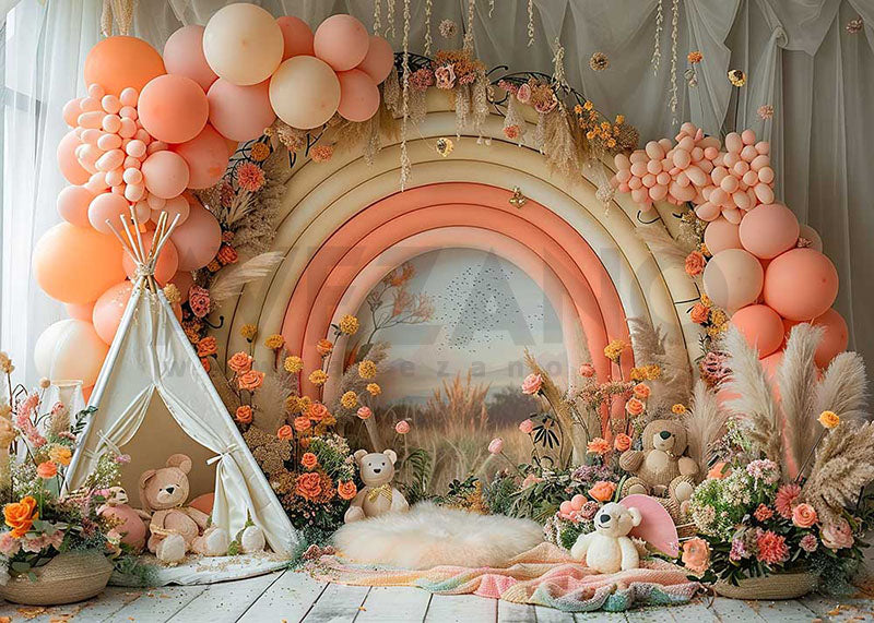 Avezano Balloon Arch and Tent Photography Background