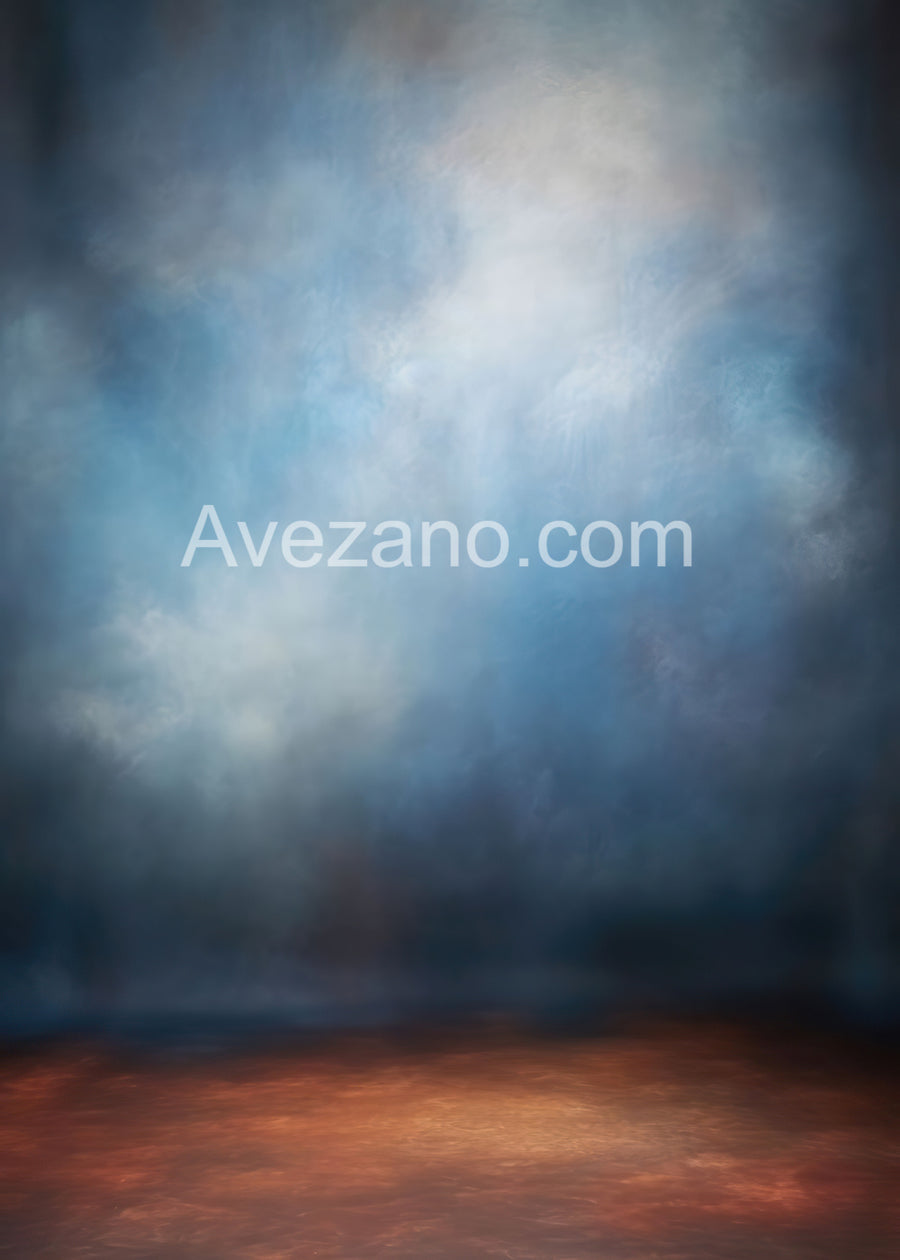 Avezano Blue Portrait Texture Abstract Photography Backdrop