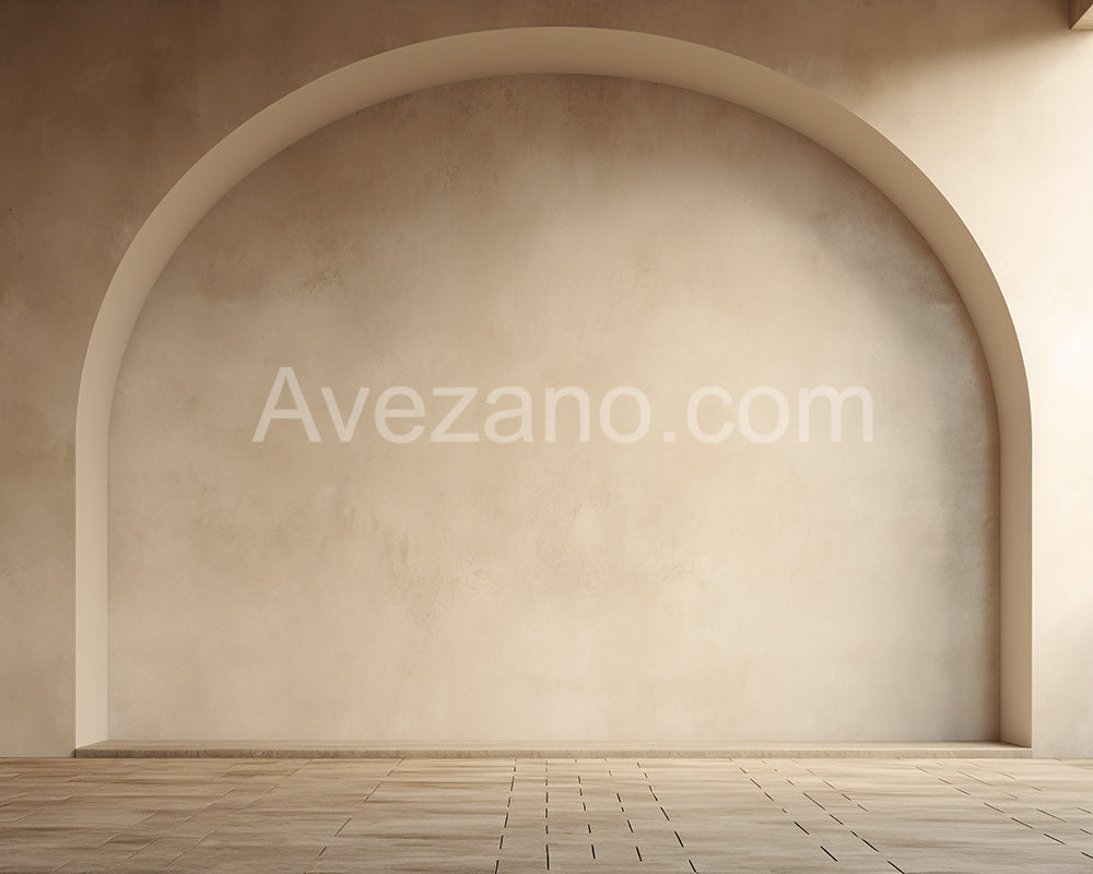 Avezano Beige Arch Wall Simple Photography Backdrop