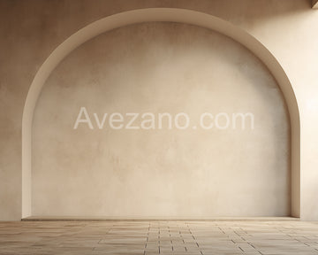 Avezano Beige Arch Wall Simple Photography Backdrop