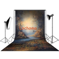 Avezano Vintage Scenic River Art Photography Backdrop By Lecheme Ruby Gu