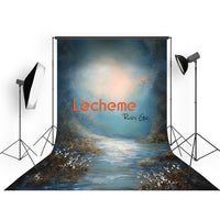 Avezano Vintage Scenic Blue Hue Art Photography Backdrop By Lecheme Ruby Gu