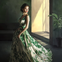 Avezano Green is a Simple Room Art Photography Backdrop By Lecheme Ruby Gu