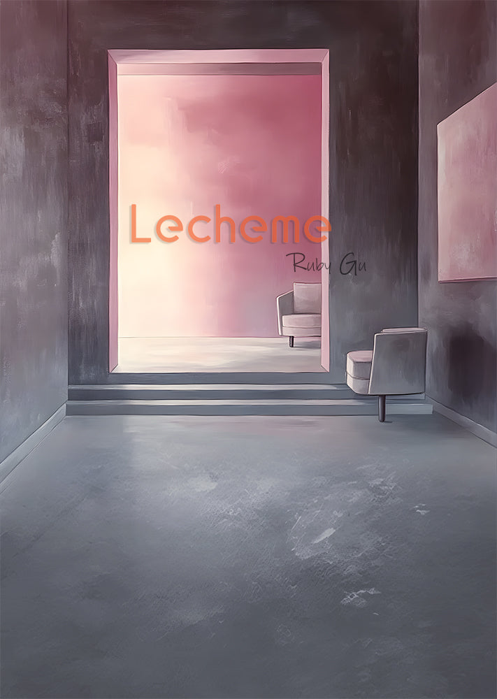 Avezano Pink oil Painting Art Photography Backdrop By Lecheme Ruby Gu