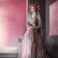 Avezano Pink oil Painting Art Photography Backdrop By Lecheme Ruby Gu