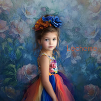 Avezano Vintage oil Painting Flowers Photography Backdrop By Lecheme Ruby Gu