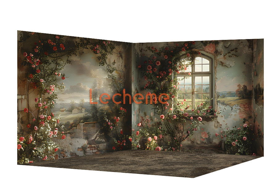 Avezano Paint the Wall Backdrop Scene Room Set By Lecheme Ruby Gu