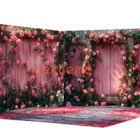 Avezano Pink Roas Wall Backdrop Scene Room Set By Lecheme Ruby Gu