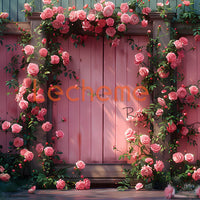 Avezano Pink Roas Wall Backdrop Scene Room Set By Lecheme Ruby Gu