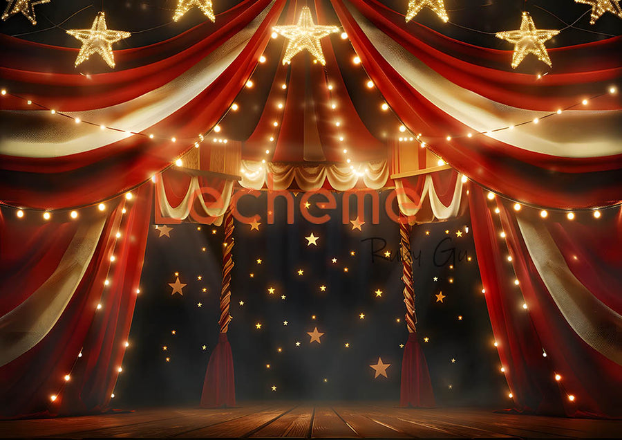 Avezano Circus and Starlight Photography Backdrop By Lecheme Ruby Gu