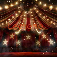 Avezano Red Star Stage Photography Backdrop By Lecheme Ruby Gu