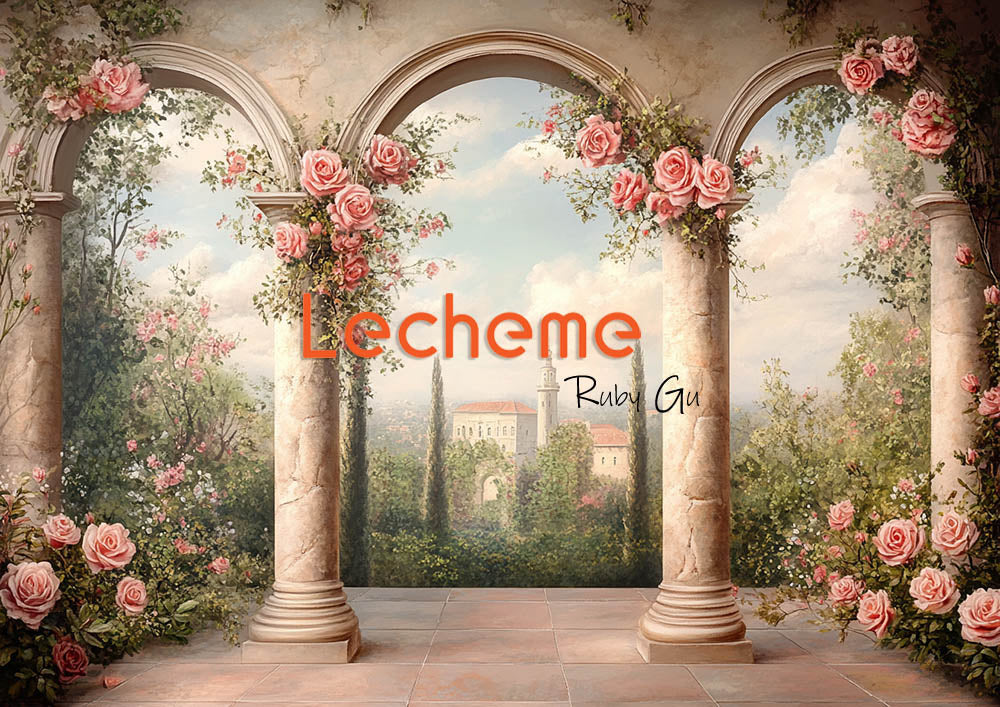 Avezano Spring Arch Photography Backdrop By Lecheme Ruby Gu