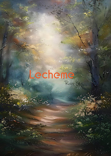 Avezano Oil Painting Forest Path Photography Backdrop By Lecheme Ruby Gu