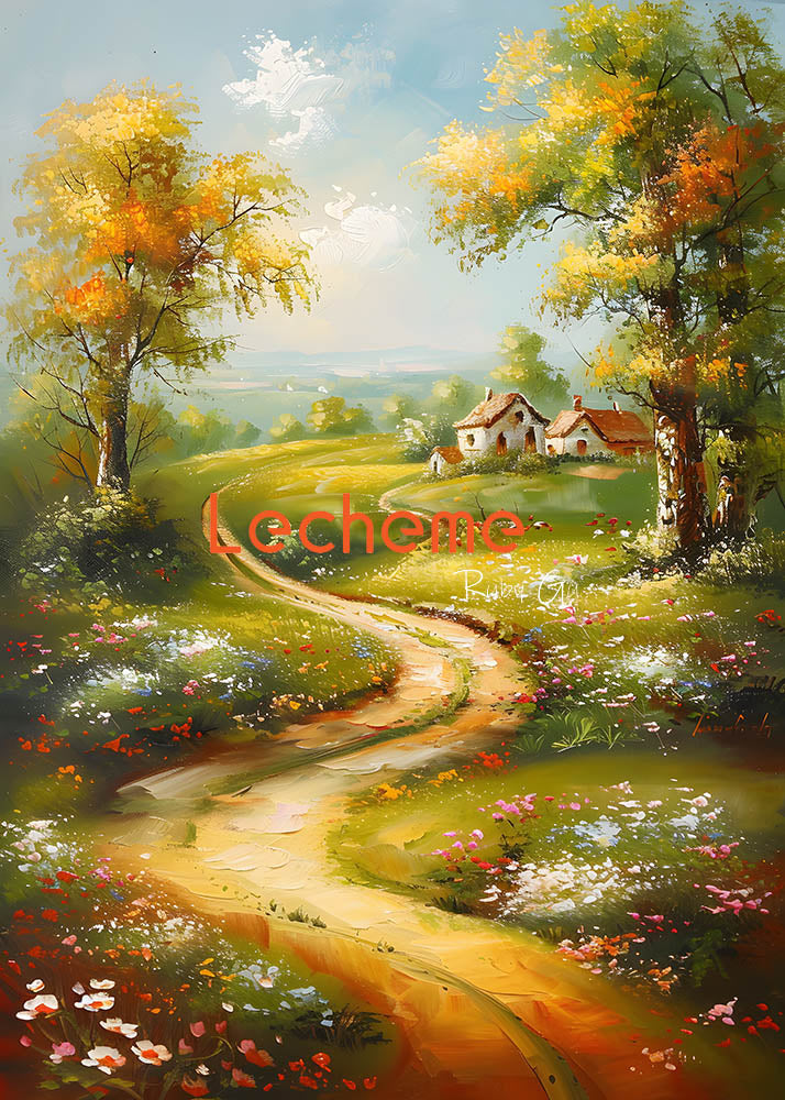 Avezano Autumn Countryside Oil Painting Photography Backdrop By Lecheme Ruby Gu