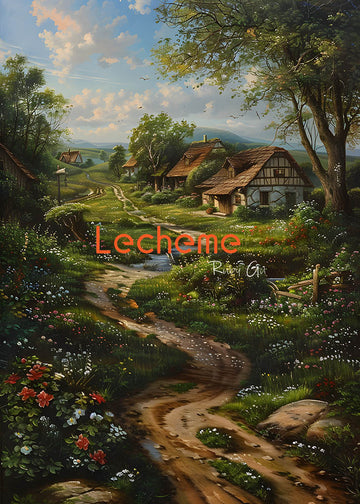 Avezano Vibrant Spring Rural Landscape Oil Panting Photography Backdrop By Lecheme Ruby Gu