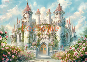 Avezano Flower Castle Photography Backdrop By Lecheme Ruby Gu